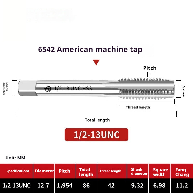 2111-Tap threading machine with tap tapping American stainless steel tapping 1/4-3/5/8UNC UNF Shandong Denso Pricision Tools Co.,Ltd.